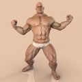 Big muscle man Royalty Free Stock Photo