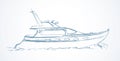 Yacht. Vector drawing