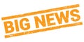 BIG NEWS text on orange rectangle stamp sign Royalty Free Stock Photo