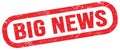 BIG NEWS, text written on red stamp sign Royalty Free Stock Photo