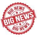 BIG NEWS text on red round stamp sign Royalty Free Stock Photo