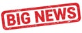 BIG NEWS text written on red rectangle stamp Royalty Free Stock Photo