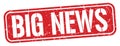 BIG NEWS text written on red stamp sign Royalty Free Stock Photo