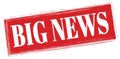 BIG NEWS text written on red stamp sign Royalty Free Stock Photo