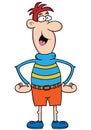 Big Nose Guy Cartoon Character Royalty Free Stock Photo
