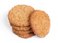 Big oatmeal cookies Royalty Free Stock Photo