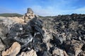 Big Obsidian Flow Trail Royalty Free Stock Photo