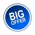 Big offer label sticker Royalty Free Stock Photo