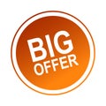 Big offer label sticker Royalty Free Stock Photo