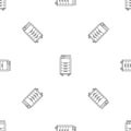 Big office printer pattern seamless vector