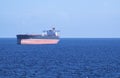 Big Oil Tanker in the Caribbean Sea Royalty Free Stock Photo