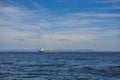 Big oil tanker in the open sea Royalty Free Stock Photo