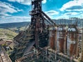 a big old blast furnace Royalty Free Stock Photo