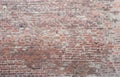 Big old brick wall as background or wallpaper. Red brick wall texture, pattern Royalty Free Stock Photo