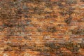 Big old brick wall as background or wallpaper. Red brick wall texture, pattern Royalty Free Stock Photo