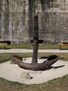 Marine anchor at Saint Malo in France