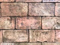 Big old red brick wall, vintage wall Royalty Free Stock Photo