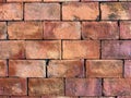 big old red brick wall, vintage wall Royalty Free Stock Photo