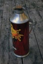 Big old red thermos Royalty Free Stock Photo