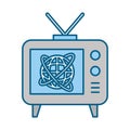 Big old television Royalty Free Stock Photo