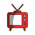 Big old television Royalty Free Stock Photo
