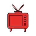 Big old television Royalty Free Stock Photo