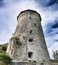 Big and old tower in Pskov. Royalty Free Stock Photo