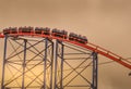 The Big One Roller Coaster at Blackpool Pleasure Beach in Lancashire, UK Royalty Free Stock Photo