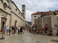 Big Onofrio Fountain, Velika Onofrijeva chesma, Dubrovnik, Croatia. Water supply established during the Quattrocento Royalty Free Stock Photo