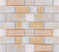 Big orange stone wall closeup background texture Royalty Free Stock Photo
