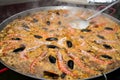 Big paella pot Royalty Free Stock Photo