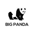 Big panda Logo designs template. best for logo design on your website, on T-shirts, business cards, social media, label