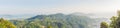 BIG panorama High angle view beautiful landscape of Ao Chalong bay and city sea side in Phuket Province, Thailand Royalty Free Stock Photo