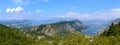Big panorama Kotor bay from mount Lovchen