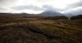 Big panorama in in the Scotland highlands Royalty Free Stock Photo