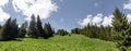 Panoramic view - Bucegi Mountains, Southern Carpathians, Romania Royalty Free Stock Photo