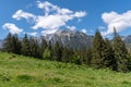 Panoramic view - Bucegi Mountains, Southern Carpathians, Romania Royalty Free Stock Photo