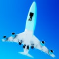 Big passanger airplane Royalty Free Stock Photo