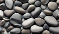 Big pebbles. Large smooth stones. Stone texture Royalty Free Stock Photo