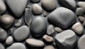 Big pebbles. Stone texture. Large smooth stones Royalty Free Stock Photo