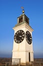 Big Petrovaradin clock tower Royalty Free Stock Photo
