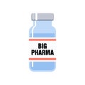 Big pharma medicine bottle