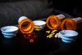 Big Pharma and Pill Addiction in the home Royalty Free Stock Photo