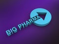 big pharma word on purple