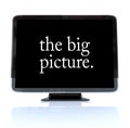 The Big Picture - High Definition Television HDTV Royalty Free Stock Photo