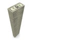 Big Pile of Money - 5 Dollar Notes - Wide Royalty Free Stock Photo