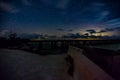 Big Pine Key, Bahia Honda State Park, Oversees Hwy, Florida at night under the stars Royalty Free Stock Photo