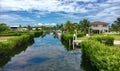 Waterfront homes in Big pine key in Florida Royalty Free Stock Photo