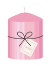 big pink candle