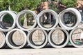 Big pipe cement Royalty Free Stock Photo